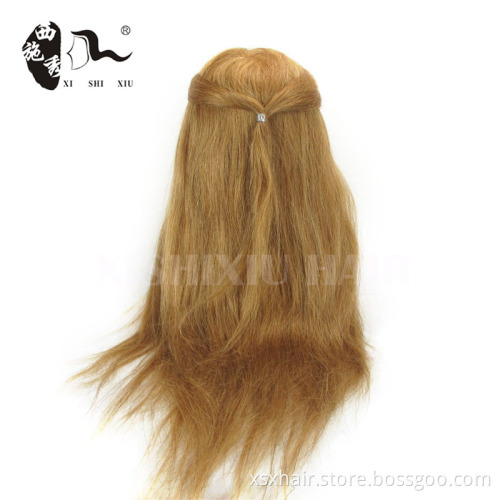 Wholesale barber supplies 100%human hair mannequin head with long hair